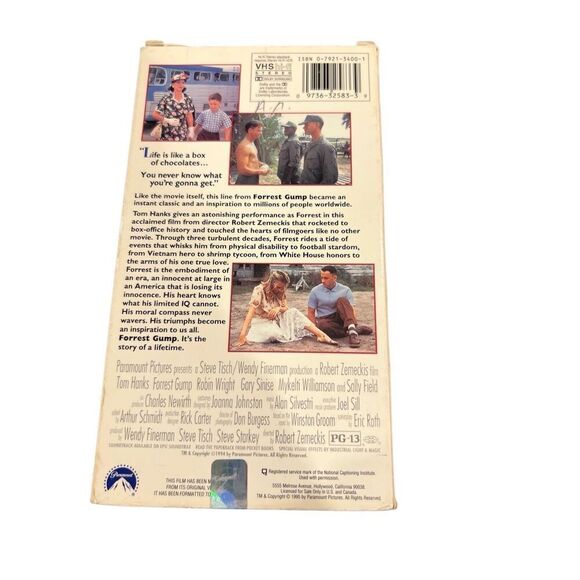 Vintage VHS Tape - Forest Gump - Tom Hanks - 1995 - Picture 4 of 5